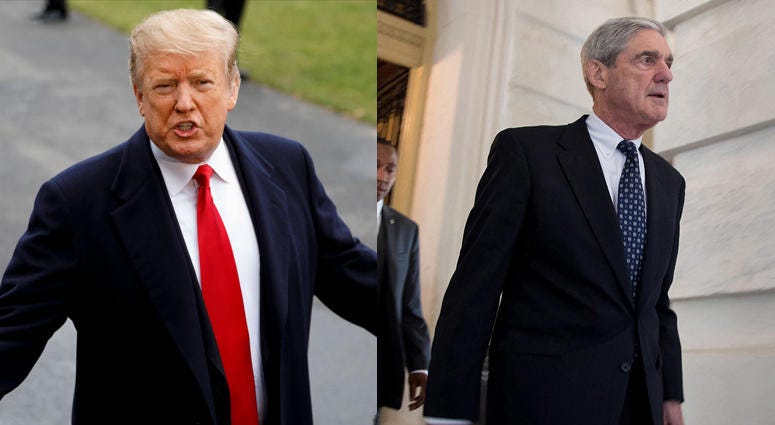 Robert Mueller and Donald Trump. Robert Mueller and Donald Trump